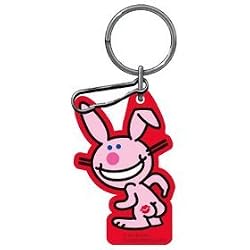 Happy Bunny 'Kiss My Behind' Plastisol Key Chain