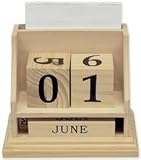 Perpetual Calendar Desk Organizer -Unfin...