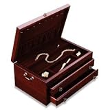 REED & BARTON Regal Jewelry Box Cherry Finish