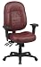 Burgundy Leather Multi-Function High Back Chair