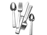Wallace Cuisinart Rings Frost 53-Piece Stainless-Steel Flatware Set, Service for 8