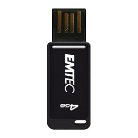 EMTEC S320 Thin Series 4 GB High Speed USB Flash Drive with Texas Hold’em Poker Game EKMMD4GS320 (Black)