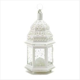  Mid White Moroccan Lantern