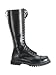 Black Lace Up Leather Knee High Boot - Mens 11