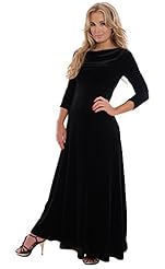 Cowl Neck Polyester/Spandex/Velvet Ruched Evening Dress/Prom Dress/Jumpsuit/Maxi Dress 