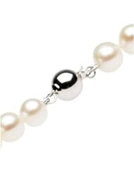 Freshwater Cultured White Pearl Strand in Sterling Silver