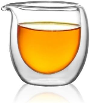 Top Grade Double Wall Clear Glass Cha Hai Tea Pitcher Tea Cup 200ml