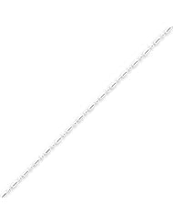 Sterling Silver 1.5mm Fancy Beaded Necklace - 20 Inch