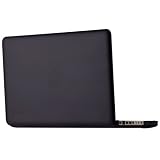 Speck Products MB15AU-SAT-BLK 15-Inch Aluminum Unibody/Black Keyboard See Thru Satin, Soft Touch Hard Shell Case for MacBook (Black)