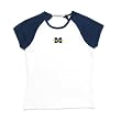 Antigua University of Michigan Women's All Star Rib Raglan Short Sleeve Tee