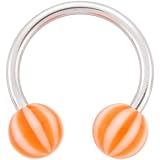Horseshoe - Mandarin BEACH BALL Circular Barbell
