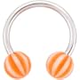 Mandarin BEACH BALL Horseshoe Circular Barbell