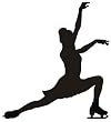 Figure Skating - 18"H x 16"W - Peel and Stick Wall Decal by Wallmonkeys
