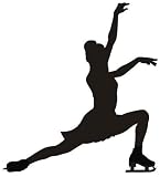 Figure Skating - 18"H x 16"W - Peel and Stick Wall Decal by Wallmonkeys