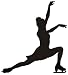 Figure Skating - 18"H x 16"W - Peel and Stick Wall Decal by Wallmonkeys