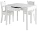 Child's Table and Chair Set in White