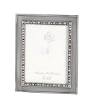 Pewter Finish Frame with Pink Stones