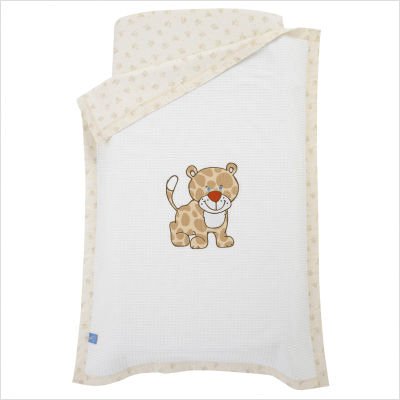 LivingTextilesBaby 9609957U Zooluland Waffle Cradle / Stroller Blanket