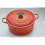 Le Creuset Cast Iron Round Casserole, Volcanic, 18 cm