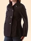 button front maternity coat