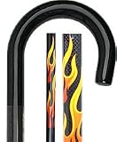 House Flame Carbon Fiber Tourist Cane Walking Cane