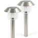 Harvest Brand Stainless Steel Post Top Solar Lights (Set of 2)