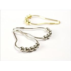 Shower Curtain Rings - Set of 12 - Satin Nickel
