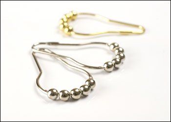 Shower Curtain Rings - Set of 12 - Satin Nickel