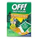 Off! Deep Woods Insect Repellent Towelettes 12ea