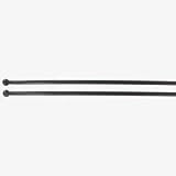 Lot de 2 tringles rondes extensibles (L60 cm) Noir