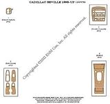 Cadillac Seville Dash Trim Kit 98-04 - 15 pieces - English Burlwood
