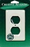 Jackson-Deerfield Mfg. 988CW White Porcelain Wall Plate