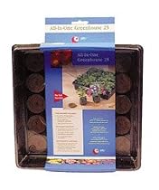 Jiffy All in One Seed Starter Mini Greenhouse Dome & 25 Jiffy Peat Soil Pellets- Start Planting Indoors for Transplanting to Garden or Planter Pot