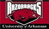 Arkansas Razorbacks Car Flag w Wall Brackett