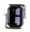 An Estate 21.70 ct tw Diamond & Amethyst Ring