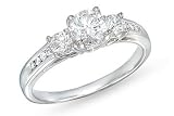 1 Carat Diamond 14K White Gold Bridal Engagement Ring