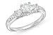Jewelry : 1 Carat Diamond 14K White Gold Bridal Engagement Ring