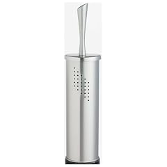 WENKO 15109100 Exclusiv WC-Garnitur Alvaro - Lochdesign, Edelstahl matt, rostfrei, � 10 x 45 cm