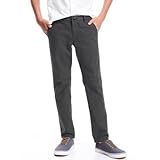 オールドネイビー OLD NAVY/ ビルトインフレックススキニーツイルパンツ チャコール ヘザー ボトムスパンツ 8歳【並行輸入】