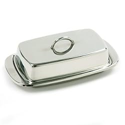 Norpro 18/10 Stainless Steel Butter Dish Set NEW