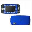 PREMIUM BLUE RUBBERIZED TEXTURE BLING JEWEL SNAP-ON COVER HARD CASE PROTECTOR for DANGER SIDEKICK LX [Beyond Cell Packaging]