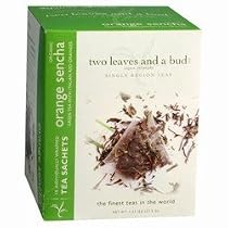 Two Leaves And a Bud Tea - Organic Sencha - Single Region Teas Box 15 Count