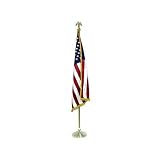 Low Cost Indoor American Flag and Pole Kit with Cotton Flag