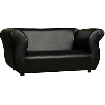 Fantasy Furniture Fancy Sofa, Black