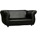 Fantasy Furniture Fancy Sofa, Black