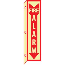 3d Glow Sign Plastic - 18x4 Fire Alarm