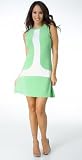 Casual Short Mod Sleeveless Mini Dress from Hot Fash Dresses - CONTEMPO Green