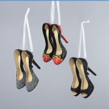 Get 2.25" High Heel Shoe Christmas Ornament with discount price
