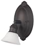 Canarm ICW217A01ORB10 Addison 1-Light Wall Mount Light with Flat Opal Glass Shades, Oil Rubbed Bronze