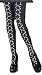 Womens Cross-Bone Laced Pantyhose